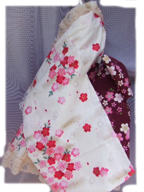 他の写真1: ★ゴスロリ着物ドレス（浴衣）和風桜白ピンク