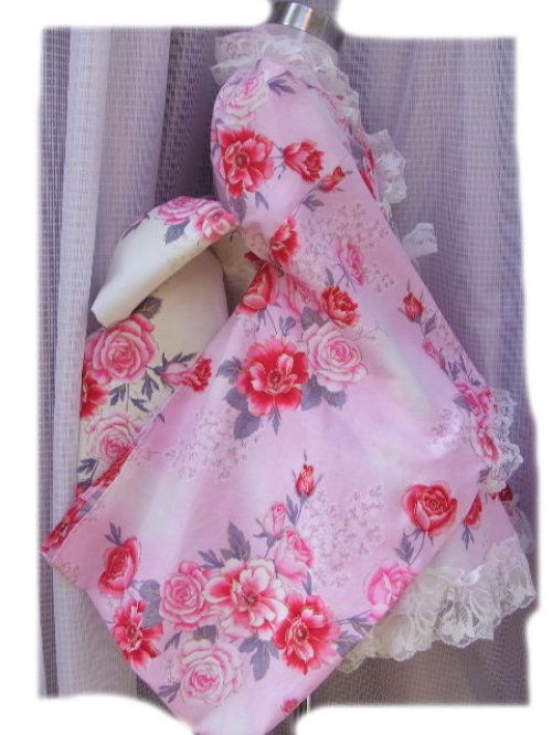 他の写真1: ゴスロリ着物ドレス・浴衣★ピンク薔薇バラ